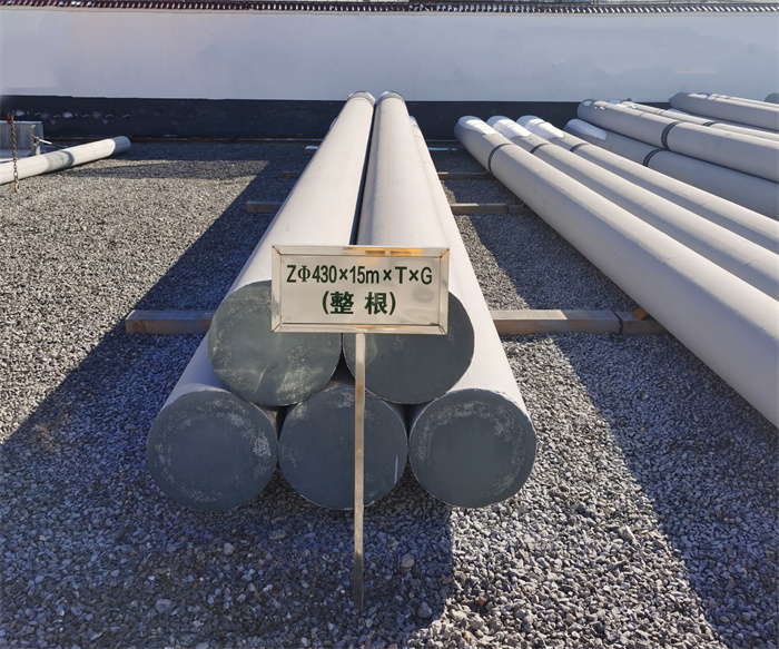 宁夏430×15米×T×G终端电线杆