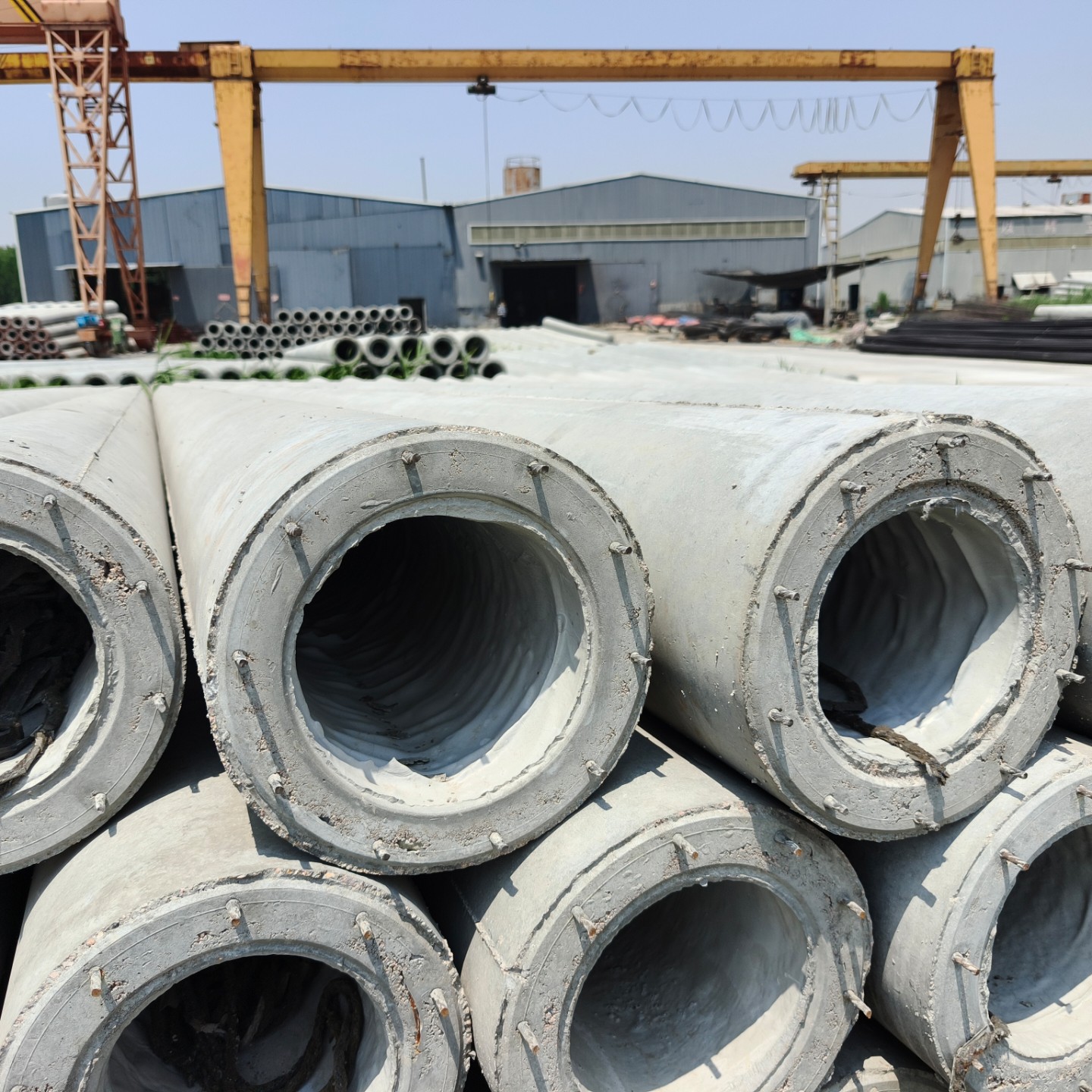 宁夏150×10米预应力水泥电线杆